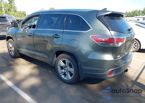 2014 Toyota Highlander Limited V6 z USA, uszkodzony, nr VIN 5TDDKRFH8ES058021